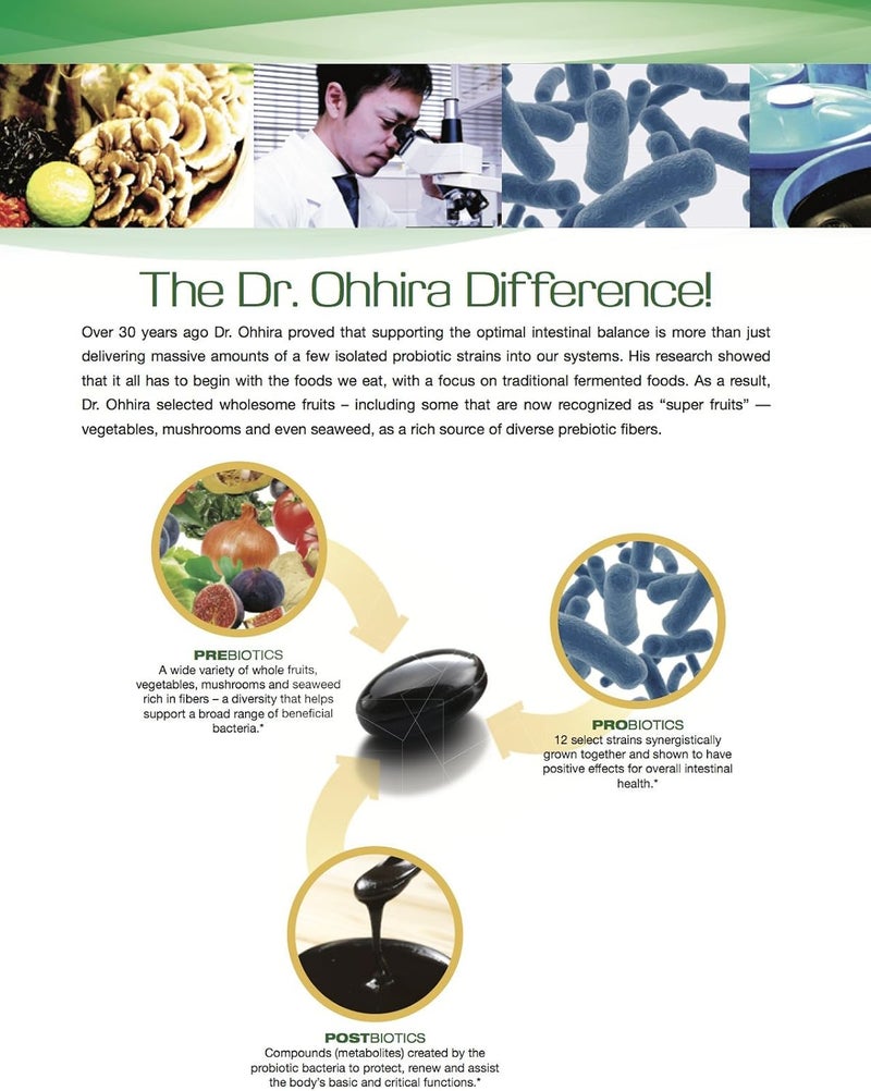 essential formulas Dr. Ohhira's Probiotics 12 Plus, Original Formula - 30 Capsules Dietary Supplement - Image 4